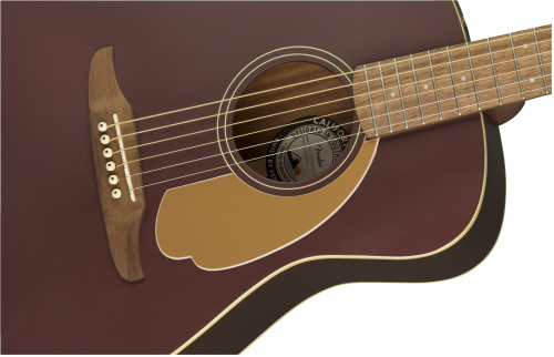 FENDER Malibu Player Burgundy Satin WN электроакустическая гитара цвет бордовый фото 6
