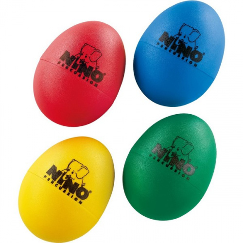 MEINL NINOSET540 набор разноцветных шейкеров-яиц, 4 шт, материал: пластик