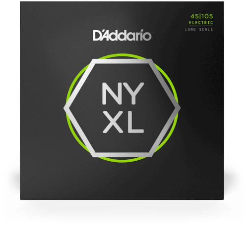 D'Addario NYXL45105 струны для бас-гитары,Long Scale, L Top/Med Bottom, 45-105 фото 3