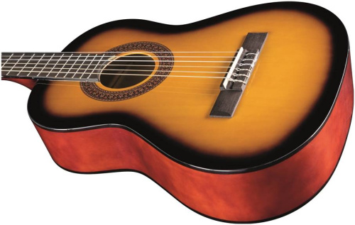 EKO CS-5 Sunburst классическая гитара 3 4, топ агатис, корпус липа, цвет санберст фото 3