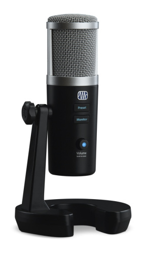PreSonus REVELATOR USB-микрофон с DSP, 3 диаграммы направленности, до 24бит/96кГц, выход на наушники, USB-C