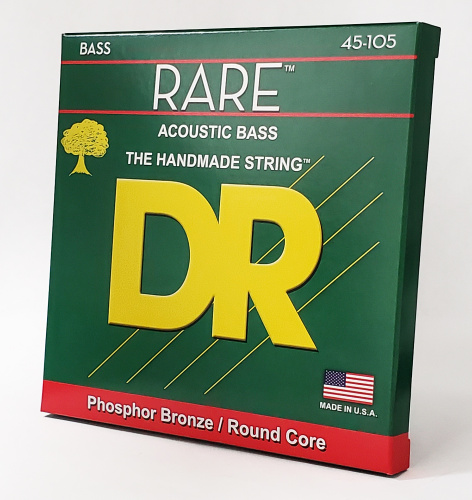 DR RPB-45 RARE струны для акустической 4-струнной бас-гитары фосфористая бронза 45 105 фото 2