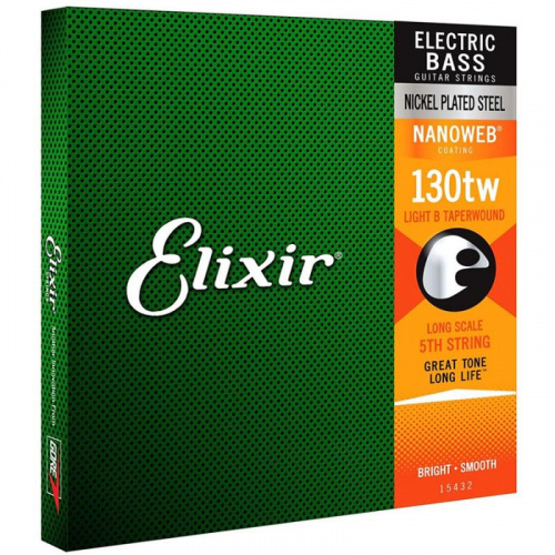 Elixir 15432 NanoWeb струна для бас-гитары 130L TW фото 3