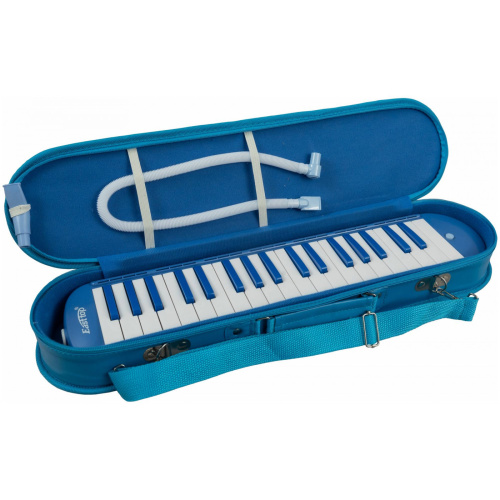 BEE BM-37SL BLUE мелодика духовая клавишная 37 клавиш, цвет голубой, мягкий чехол