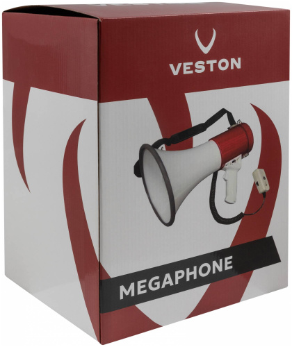 VESTON VMEG-25 REC Мегафон рупорный ручной, 25 Вт, до 600м, функция записи, 8x1.5V SIZE C фото 7