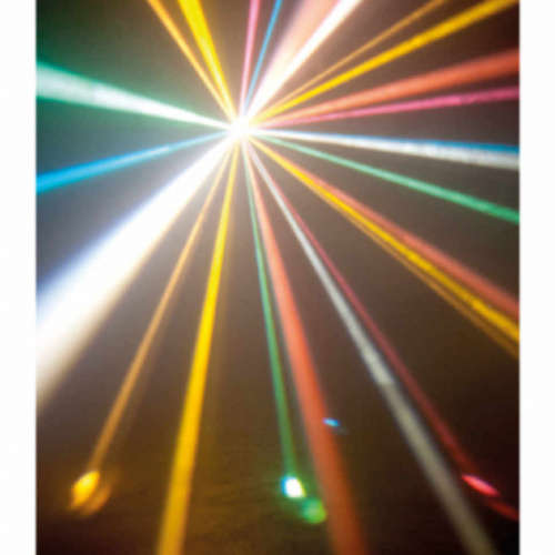 American DJ Micro Moon ON-THE-GO светодиодный прибо с эффектом трилистника, 28 многоцветных дихроичн фото 3