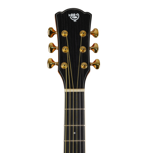 ROCKDALE Aurora D7 BK Satin Акустическая гитара Форма корпуса Dreadnought. Цвет черный. Сатиновое покрытие. Верхняя дека из ели. Нижняя дека и обечайк фото 7