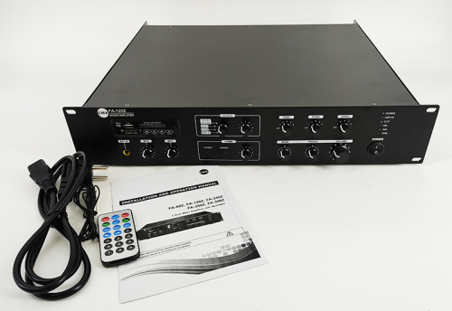 CMX Audio FA-120Z Микшер усилитель, 3 зоны с отдельным контролем громкости, 120ватт, встроенный Mp3 плеер USB и SD, FM тюнер Bl фото 10