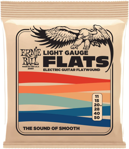ERNIE BALL 2580 Flatwound Light 11-50 Струны для электрогитары