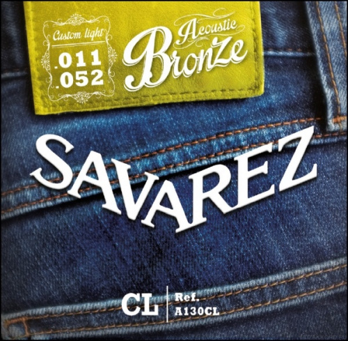 SAVAREZ A130CL струны для акустической гитары (11,15,22,32,415,52), бронза, легкие