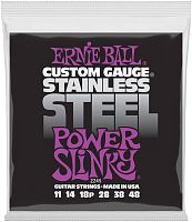 Ernie Ball 2245 струны для эл.гитары Stainless Steel Power Slinky (11-14-18p-28-38-48)