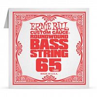 Ernie Ball 1665 струна для бас гитар. никель, калибр 065