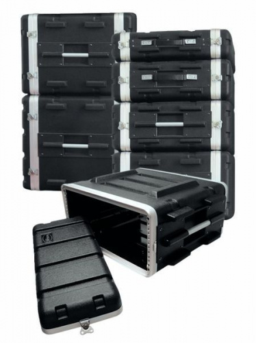 Rockcase ABS 24102B пластиковый рэковый кейс 2U, глубина 38см.