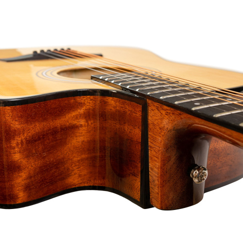 ROCKDALE Aurora D5-E Gloss C NAT электроакустическая гитара дредноут с вырезом, цвет натуральный, глянцевое покрытие фото 6