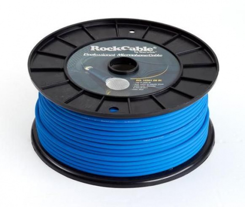 Rockcable RCL10301 D6 BL кабель микрофонный балансный, витой медный экран, =6мм, синий