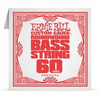 Ernie Ball 1660 струна для бас гитар. никель, калибр 060