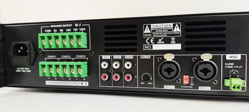 CMX Audio FA-240Z Микшер усилитель, 3 зоны с отдельным контролем громкости, 240ватт, встроенный Mp3 плеер USB и SD, FM тюнер Bl фото 9