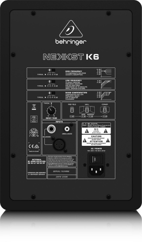 Behringer K6 2-полосный референсный студийный монитор 1"+6,5" bi-amp 150W фото 4