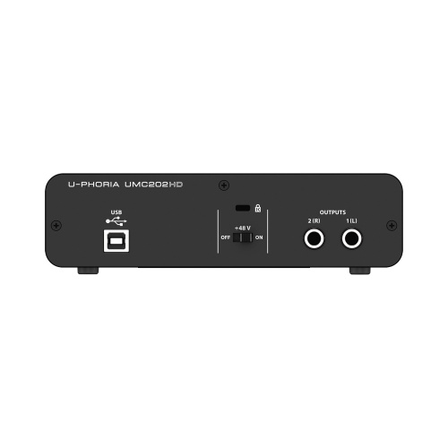 Behringer UMC202HD внешний звуковой интерфейс USB, 2вх/2вых, 24-бит/192 кГц фото 2