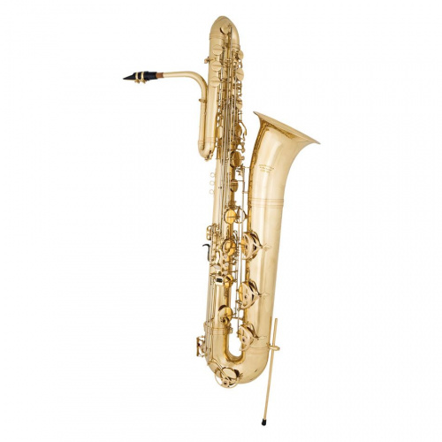 Arnolds&Sons ABS-120 саксофон бас Bb, верхний клапан F, низкий клап Bb, желтая латунь,лакированный