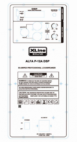 Xline ALFA P-12A DSP Акустическая система активная 2полосная с DSP и BT, 12"+1.35", усилитель: 350Вт фото 2