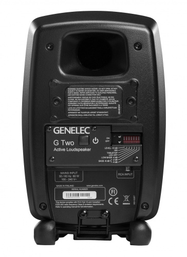 Genelec G Two BMM активная 2-полосная АС. НЧ 4" 50Вт, ВЧ 0.75" 50Вт. Подставки. Вход: аналог. RCA. Макс. SPL 100 дБ, 56Гц-25кГц (-6 дБ). Кроссовер 300 фото 2