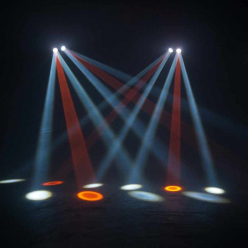 American DJ Monster Duo Светодиодный прожектор с эффектом трилистника и двойным объективом, 20 свето фото 4