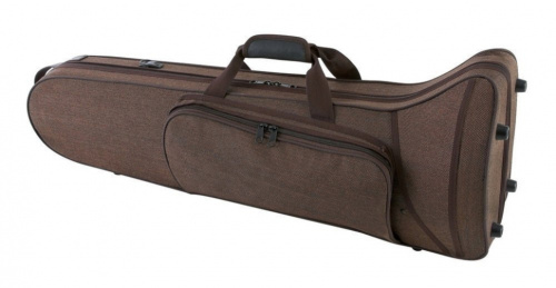 GEWA Trombone Case Compact Brown легкий кофр-рюкзак для тенор-тромбона, плечевой ремень, коричневый (708335)