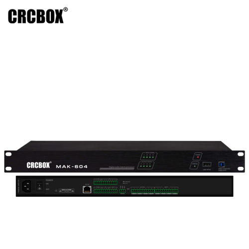 CRCBOX MAK-604 Аудио процессор 4 входов 4 выходов (euroblock), встроенный USB плеер MP3, AEC фото 6