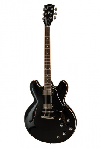 GIBSON 2019 ES-335 Dot inlay Graphite Metallic гитара полуакустическая цвет черный металлик в комплекте ке