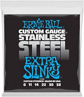 Ernie Ball 2249 струны для эл.гитары Stainless Steel Extra Slinky (8-11-14-22w-30-38)