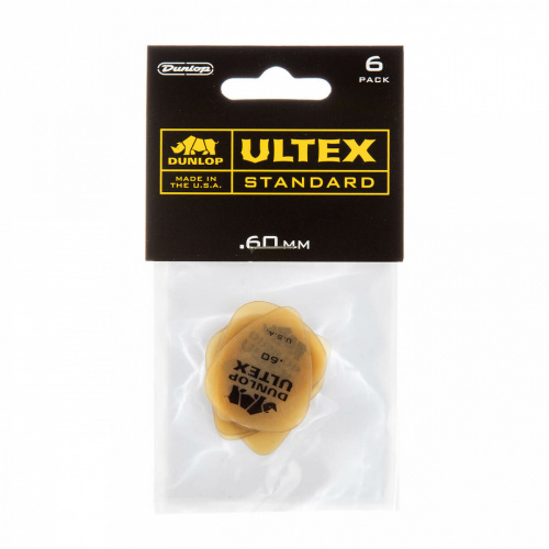 Dunlop Ultex Standard 421P060 6Pack медиаторы, толщина 0.6 мм, 6 шт. фото 4