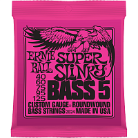 Ernie Ball 2824 струны для 5-струнной бас-гитары Nickel Wound Bass Super Slinky 5 (40-60-75-95-125)