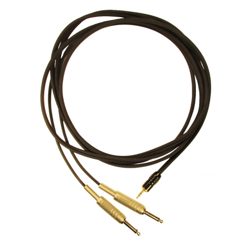 GS-PRO MiniJackStereo-2xJackMono (black) 3 метра кабель (черный)