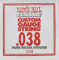 Ernie Ball 1238 струна для электро и акустических гитар. никель, калибр 038