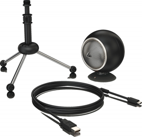 Behringer BV-BOMB винтажный конденсаторный USB-микрофон, суперкардиоидный, диафрагма 14 мм, 50-16000 kHz, SPL 135 дБ, стойка в комплекте фото 3