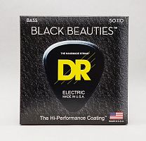 DR BKB-50 BLACK BEAUTIES струны для 4-струнной бас-гитары чёрное покрытие нержавеющая сталь,