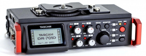 Tascam DR-701D 6 канальный портативный аудиорекордер для DSLR камер, WAV/BWF, карты SD/SDHC/SDXC, TIME CODE IN BNC разъём, HDMI разъём фото 2