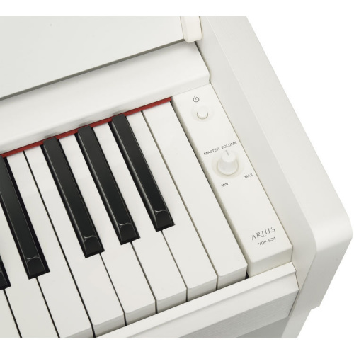Yamaha YDP-S34WH клавинова 88 кл. GHS, 10 тембров, 192 полиф., 3 педали, крышка кл., (белый) фото 5