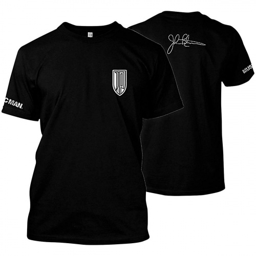 Ernie Ball 4756 футболка. Черный цвет/лого John Petrucci спереди/афтограф JP спина/размер XXL