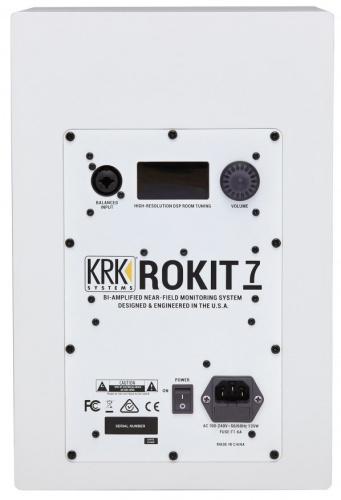 KRK RP7G4WN Активный 2-х полосный (Bi-Amp) 7-ти дюймовый студийный звуковой монитор DSP 25-полосный эквалайзер лимитер кросс фото 3