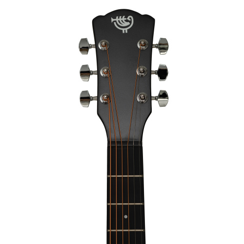 ROCKDALE Aurora D5 BK Satin акустическая гитара, дредноут, цвет черный, сатиновое покрытие фото 6