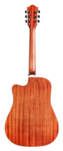 GUILD D-140CE ATB электроакустическая гитара формы дредноут с вырезом, топ - массив ели, корпус - массив махагони, цвет - санбёр фото 4