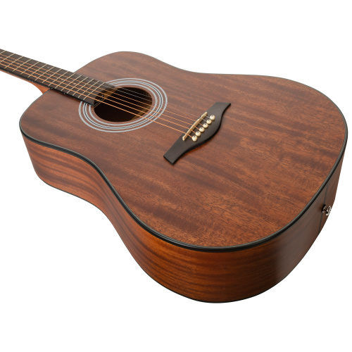 ROCKDALE Aurora D6 Satin All-Mahogany акустическая гитара дредноут, цвет натуральный, сатиновое покрытие фото 3