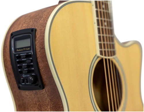 CRAFTER GAE-6/NС + Чехол электроакустическая гитара Гранд Аудиториум, Top- ель, корпус- махагон, с фото 5