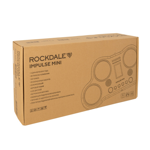 ROCKDALE Impulse Mini Black портативная электронная ударная установка, цвет черный фото 11