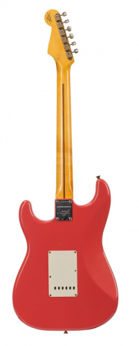 FENDER 1958 Stratocaster Journeyman Relic электрогитара Custom Shop, цвет Faded/Aged Fiesta Red фото 2