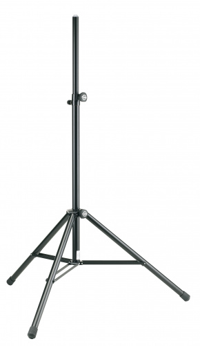 K&M 21460-009-55 стойка для акустической системы, диаметр 35мм, высота от 1375 до 2185 мм, алюминий, черная, нагрузка до 50 кг.