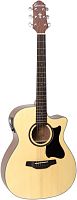 CRAFTER HT-100CE электроакустическая гитара, верхняя дека ель, корпус красное дерево, цвет натурал