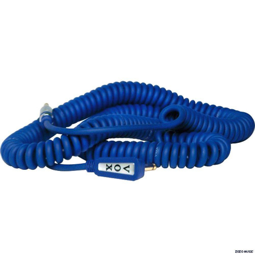 VOX Vintage Coiled Cable гитарный кабель, синий фото 4